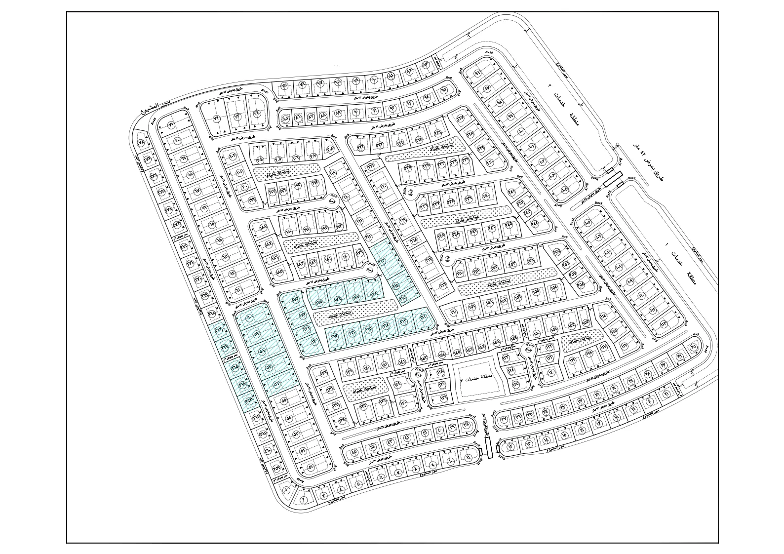 Master plan of El Patio Zahraa Sheikh Zayed